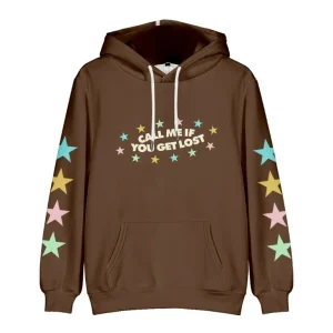 Brown Call Me If You Get Lost Hoodie